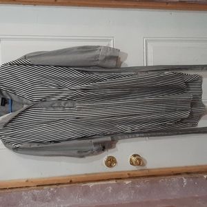 Black and White Striped Dress